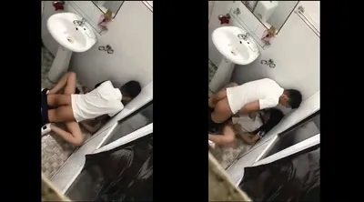 Bồ say xỉn và anh người yêu trong phòng tắm nhà hàng