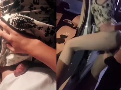 Ghệ dáng nuột cưỡi ngựa nhấp nhả cực khoái trong ô tô